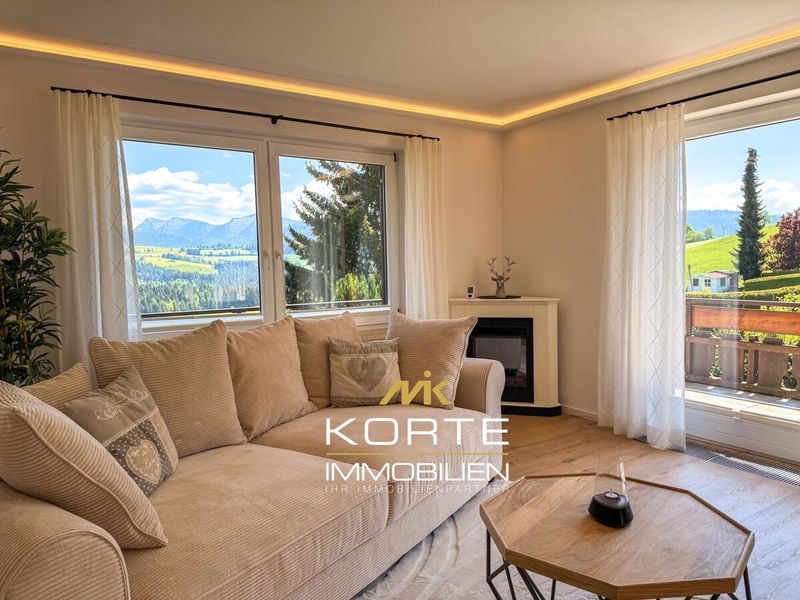 Exklusive Wohnung in Bestlage mit unverbaubarem Hochgratblick in Oberreute